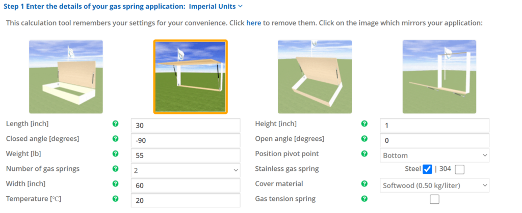 Gas spring calculation excel | Gasspring.asia